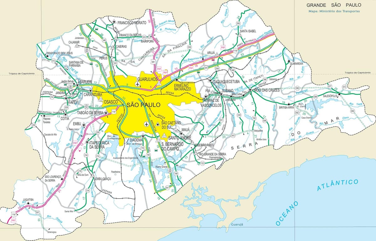 bản đồ của São Paulo