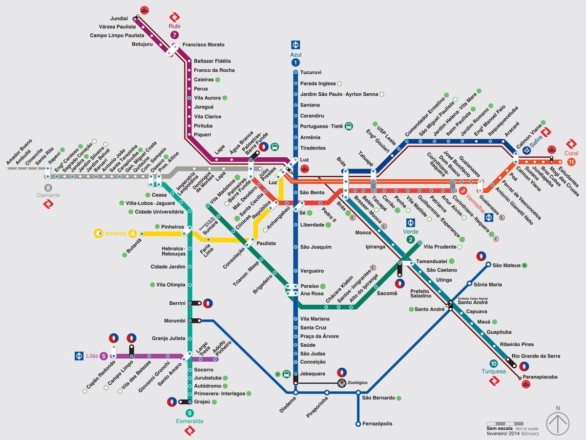 São Paulo đào tạo bản đồ