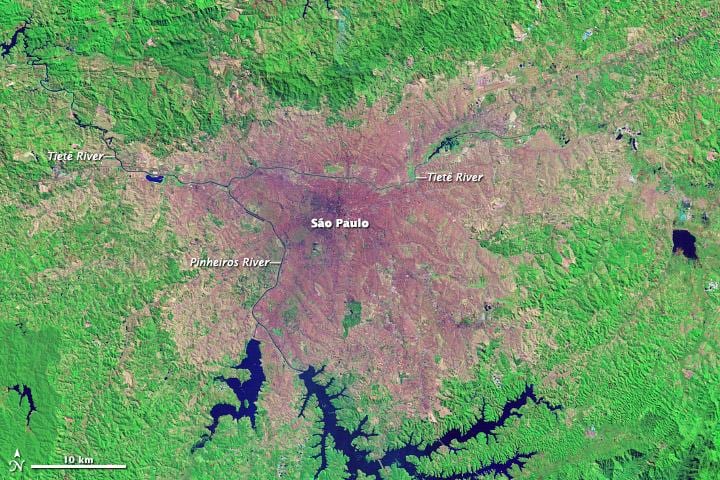 São Paulo bản đồ địa hình