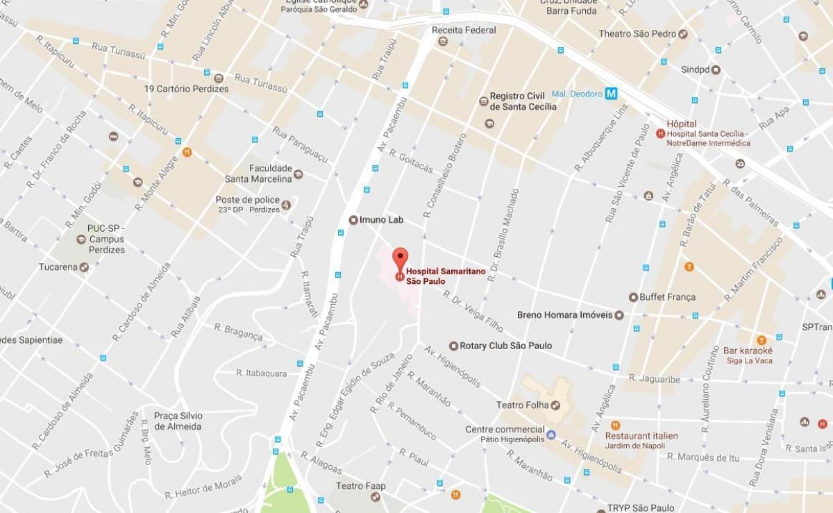 São Paulo bệnh viện bản đồ