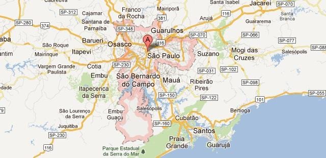 google bản đồ Sao Paulo