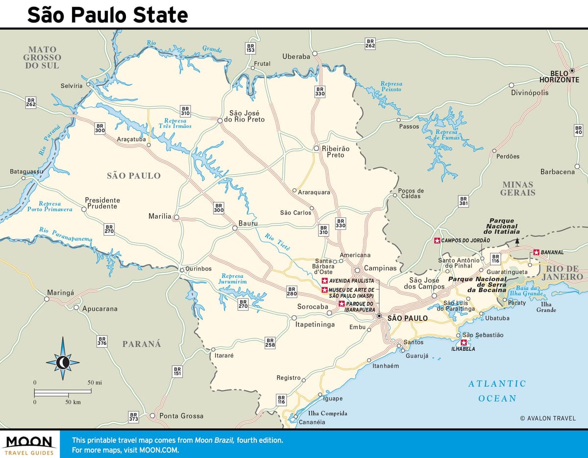 São Paulo bản đồ
