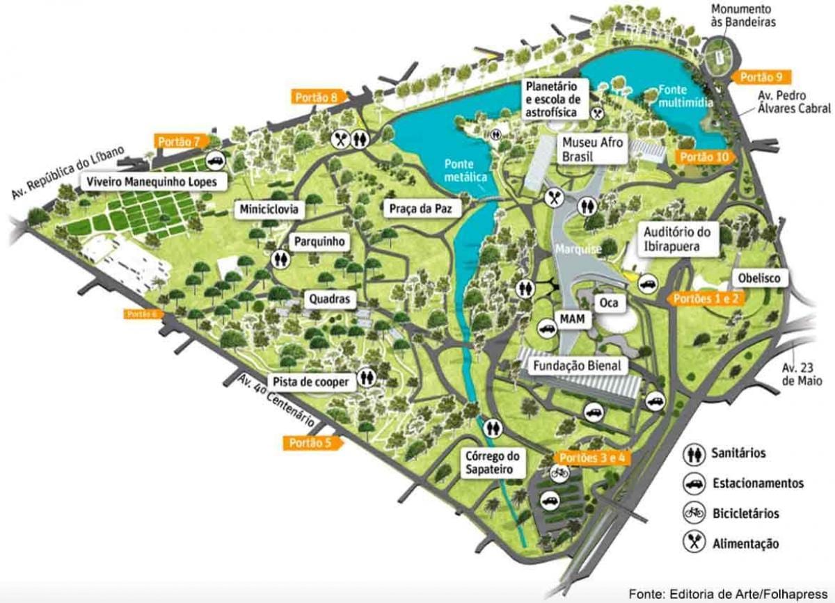 São Paulo park bản đồ