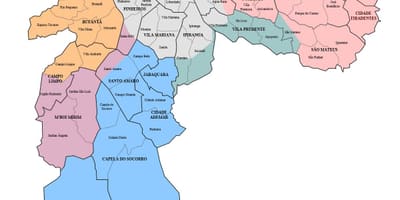 São Paulo ngoại ô bản đồ