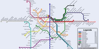 São Paulo xe điện bản đồ